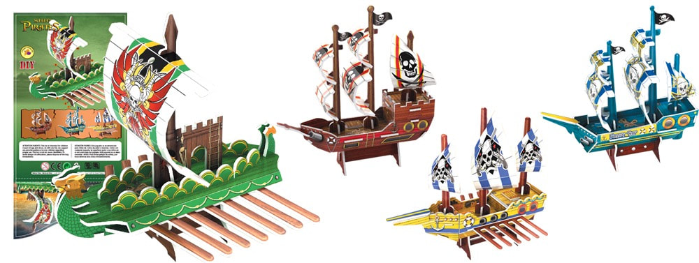 3D Pirate Ships